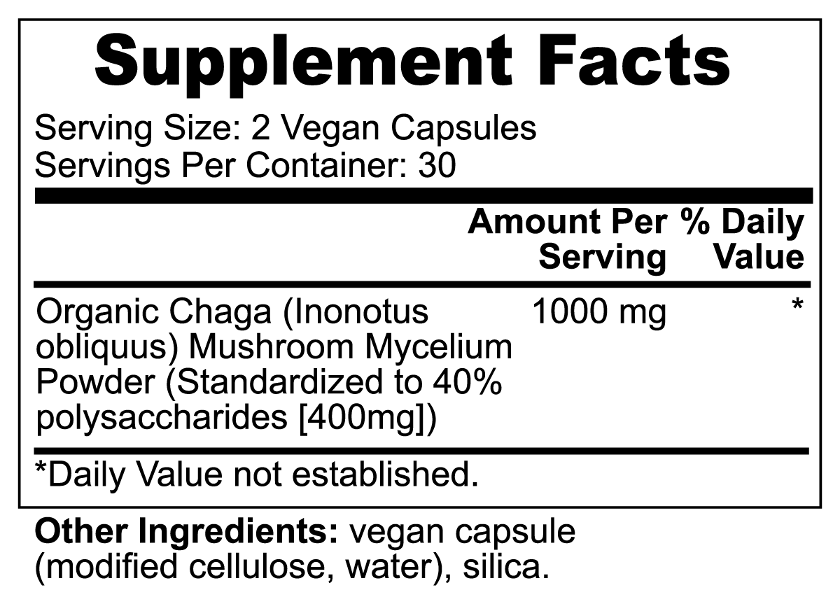 Chaga Mushroom Capsules